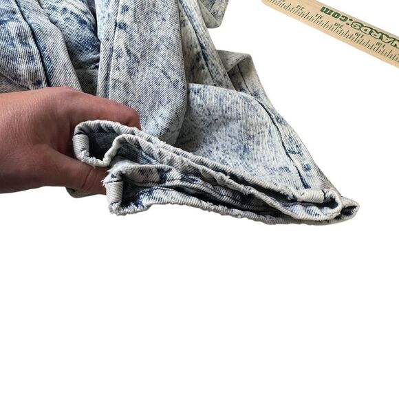 Vintage 1980s Expressions 14/16 Blue Acid Stone Wash High Rise Mom Jeans USA - Picture 16 of 16